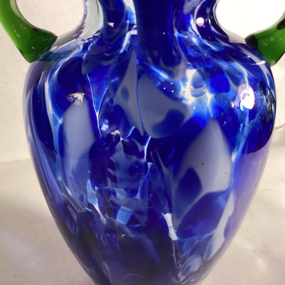 Art glass vase with applied handles - Picture 4 of 6